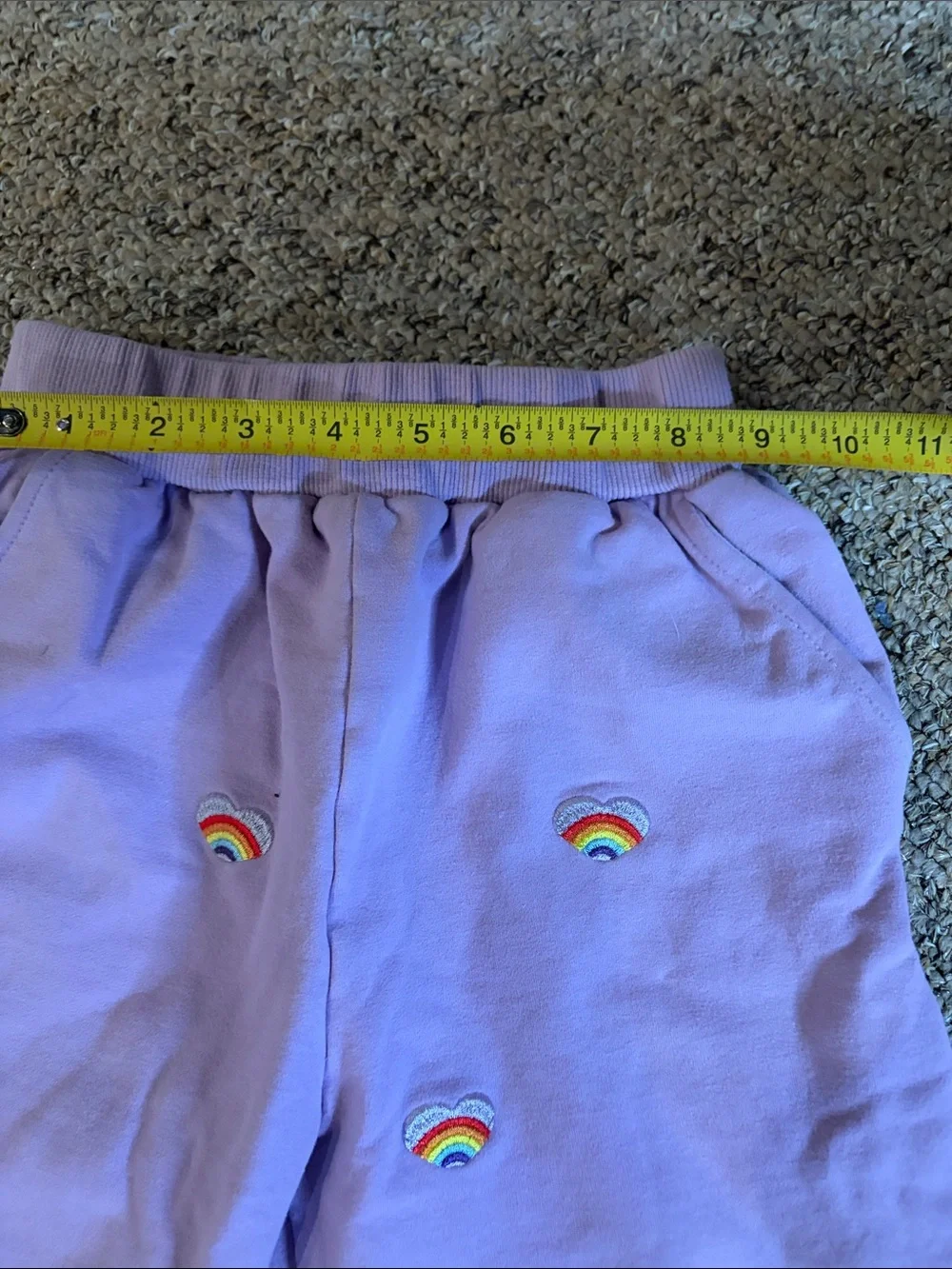 Lola + The Boys Lavender Rainbow Sweatshirt & Jogger Set